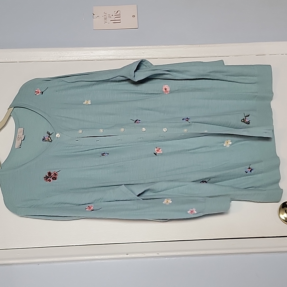 Loft embroidered cardigan